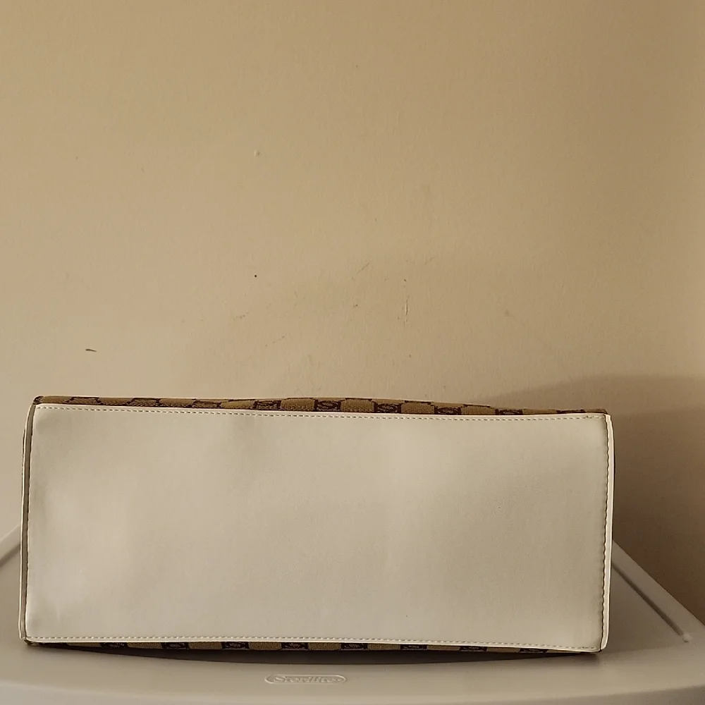 Bebe Canvas Crossbody/Tote Bag w/Free Sak Wristlet